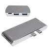 6 in 2 USB C Hub Aluminum Alloy Plug and