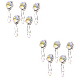 Healeved 10pcs Pendant Nail Art Ornaments Rhinestone Gems Charms for Nail Decoration Decor Accessories for Home and Salon Use and Fashionable Design