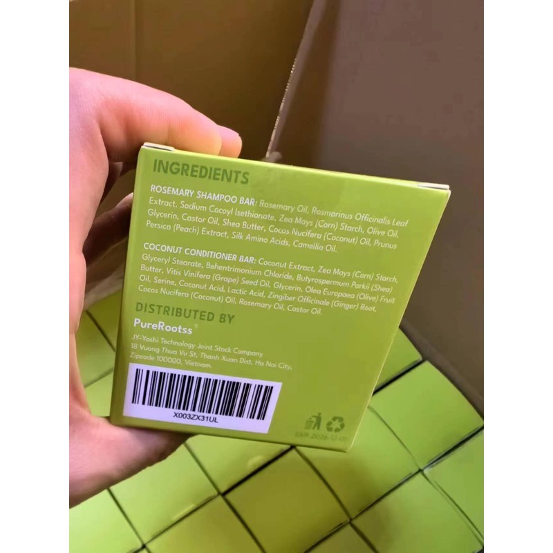PureRootss Rosemary Shampoo and Conditioner Set 3 Pieces Hair Growth