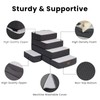 Garnpet 5-Step Adjustable Dog Stairs for High Beds, Dog Steps
