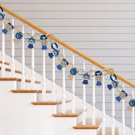 Big Dot of Happiness Ramadan - 90 Chain Links and 30 Paper Tassels Decoration Kit - Eid Mubarak Paper Chains Garland - 21 feet