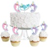 Narwhal Girl - Dessert Cupcake Toppers - Under The Sea