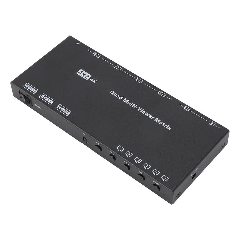 4K 30Hz HD Multimedia Interface Switch Splitter with Remote 6