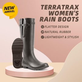 TerraTrax Brown Wellington Women's Shoes. Combining durability and elegance, Comfort and style. Ideal for various occasions, crafted with precision. Step out in confidence All season Size 7