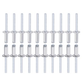 DTGN 6mm x 16mm (DXL) Blind Rivets - 50Pack - Good for Machinery Joining - Aluminum Dome Open End Rivet