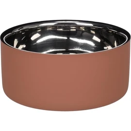 Flamingo Xara Dog Bowl Stainless Steel - 1.2 L Diameter 17 cm - Double Wall for Longer Freshness - Non-Slip and Dishwasher Safe