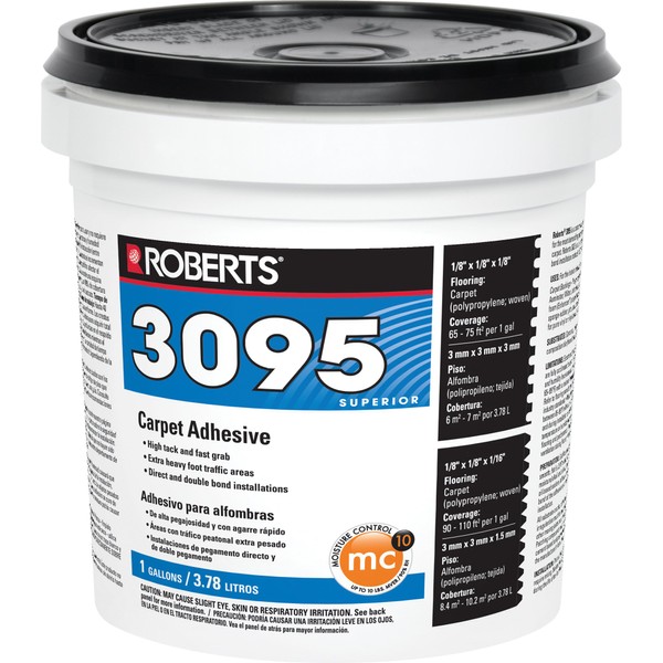 ROBERTS 3095-1 1 Gallon Carpet Adhesive, Beige