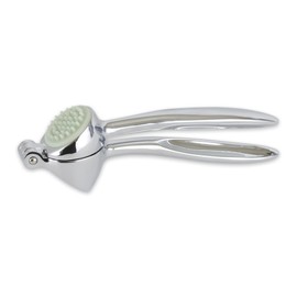 RSVP International Kitchen Tool Collection Garlic Press Dishwasher Safe, 7-inch, Silver