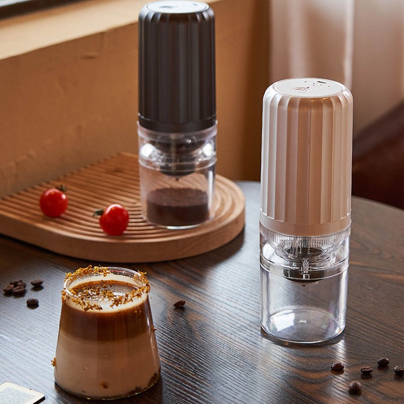 Portable Coffee Grinder Adjustable Thickness Travel Camping Electric USB Rechargeable