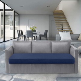 Granbest Thickened Sofa Seat Cushion Cover Durable Couch Seat Slipcover Furniture Protector for Individual Sofa Cushions(3 Seater, Navy Blue)