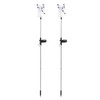 2 Pack LED Solar Angel Lights Solar Powered White Light