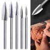Wood Carving Tools, 5 PCS HSS Engraving Drill Bit Set