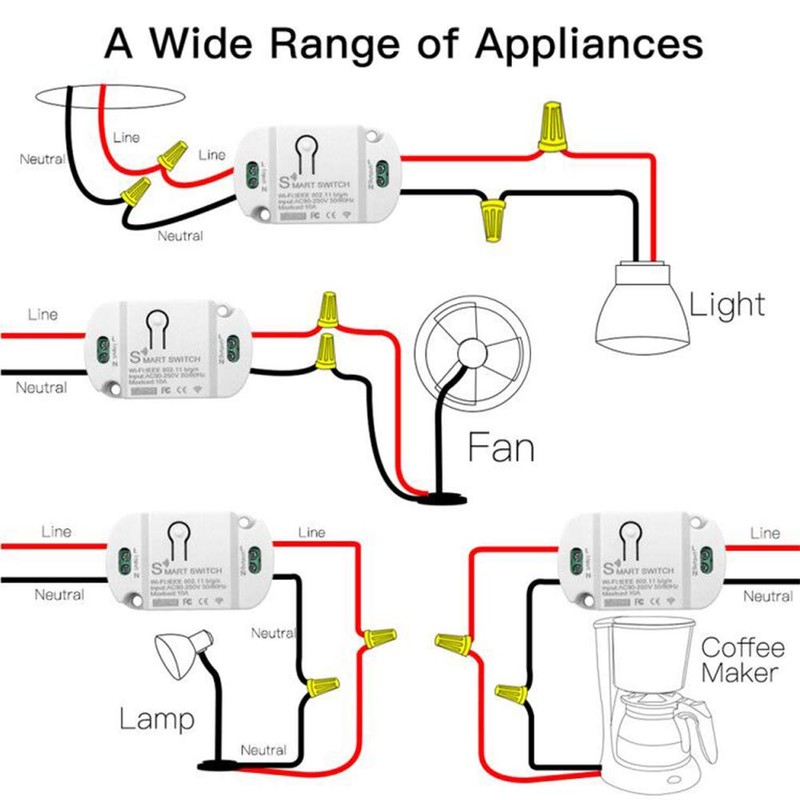 RODOT 10A Basic Wi-Fi Wireless Smart Switch for Smart Home