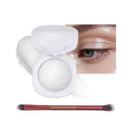 Erinde Chameleon Sombra de ojos con purpurina, sombra de ojos en crema con purpurina de larga duración, iluminador de ojos resistente al agua y con cambio de color para maquillaje de fiesta,#01