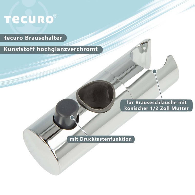 tecuro - 66020 Slider Holder for Shower Head on Wall