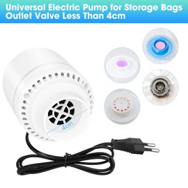 Vacuum Pump for Vacuum Bags, Pump for Vacuum Bags 4000 Pa, Vacuum Sealer Clothing 30 W, Suitable for Various Vacuum Bags, Outlet Opening Size of 4 cm