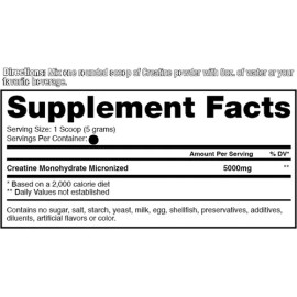 Dragon Pharma Creatine Monohydrate 1 Kg 200 Serv Sabor Sin Sabor