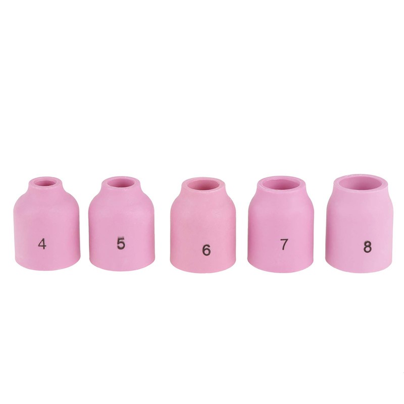 49pcs/set Gas Lens Alumina Nozzles Cups Collets Accessory Kit for