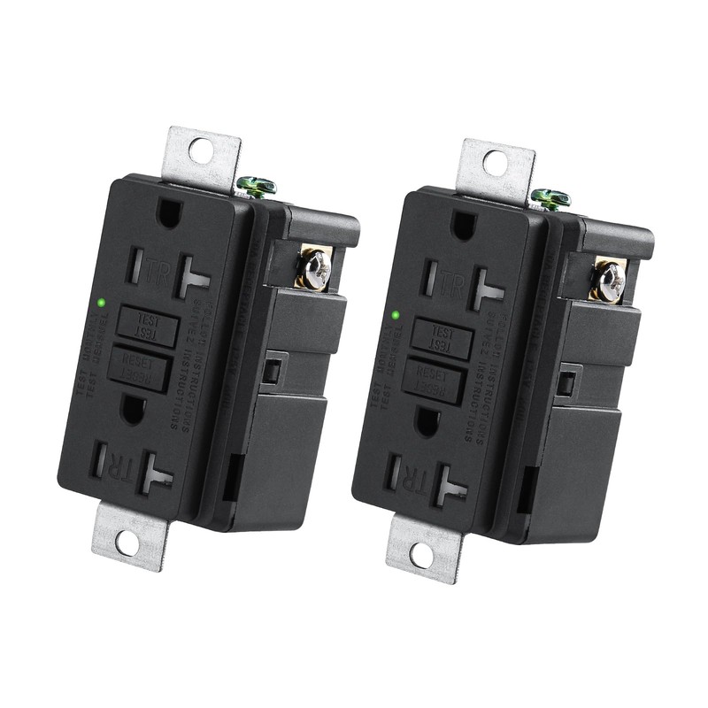 Wengart 2-Pack 20 Amp Generator GFCI Outlet 125V, Industrial Grade