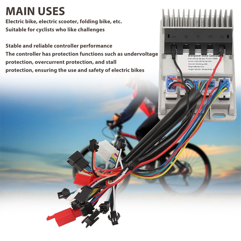 DC 36V 48V 60V 500W Electric Bike 3 Mode Sine
