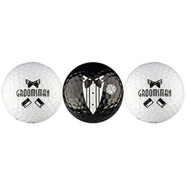 EnjoyLife Inc Groomsman Wedding Variety Golf Ball Gift Set