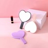 HugeDE Heart Shaped Mirrors Hand Cosmetic Mirrors Handheld Makeup Mirrors
