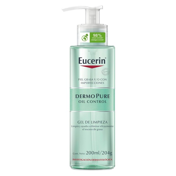 Eucerin DermoPure Gel Limpiador Facial, 200 ml