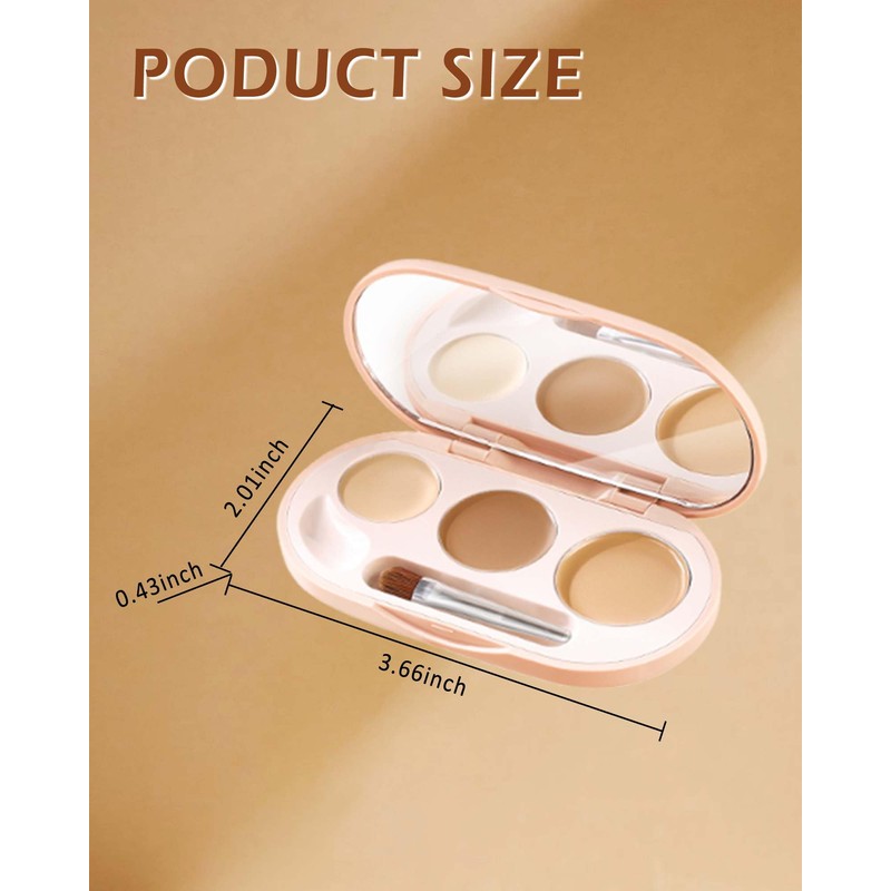 Cream Concealer Foundation Palette,Long Lasting Full Coverage Conceal Cream