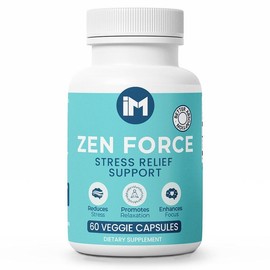IM Zen Force – Calm, Relaxation & Focus Support, Organic Ashwagandha & Black Pepper, 60 Veggie Capsules