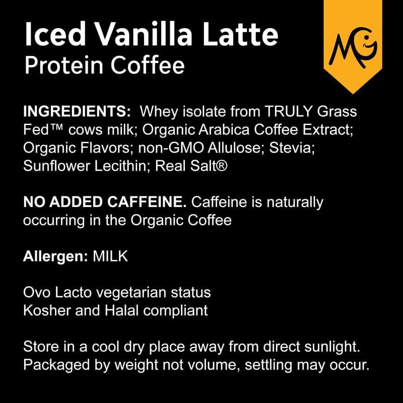 MariGold- Café Alto en Proteínas Latte Helado de Vainilla, 20g