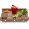 Adaptive One Handed Cutting Board with Peeler,Bread Stops & Steel