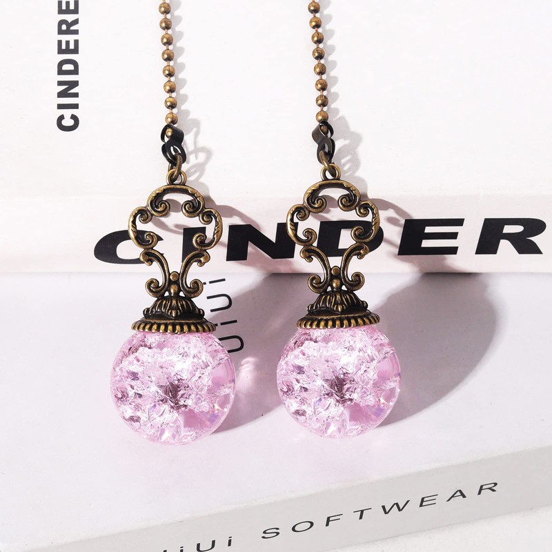 LONGSHENG - SINCE 2001 - 2PCS Pink Ceiling Fan Pull