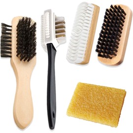 Suede Brush for Shoes Set, Suede Brush, Shoe Care Set for Suede Leather, Versatile Suede Brush, Shoe Brush Set, Shoe Brushes with Eraser, Shoe Cleaning Sets for Suede Leather, Pack of 5