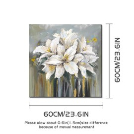 Dreothy Flower Washer and Dryer Top Cover Mat Washing Machine Dust Cover Mat Anti-slip Protector Cover Mat for Washer Microwave Refrigerator Coffee Machine Mat (Lily, 23.6x23.6inch), XD-0006