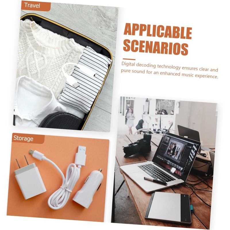 COHEALI 3pcs USB C to Audio Adapters High Fidelity Type