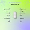 Glucosamine and Chondroitin MSM, Collagen, Hyaluronic Acid, Boswellia, Selenium and