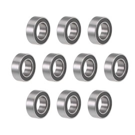 sourcing map Pack of 10 Deep Groove Ball Bearings Double Sealed MR95-2RS 5 mm x 9 mm x 3 mm Chrome Steel P6 (ABEC3)