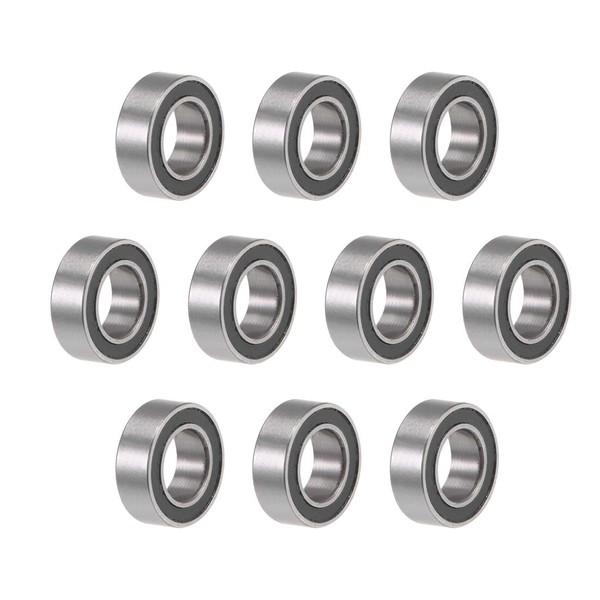 sourcing map Pack of 10 Deep Groove Ball Bearings Double