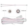 Y-Splitter for Gov-e Permanent Outdoor Lights Pro,1FT Y-Shaped Extension Cable