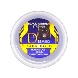 DIAMOND EGDES BLACK PANTHER STRONG Styling Gel. Great for Curly Hair, 8 Ounce