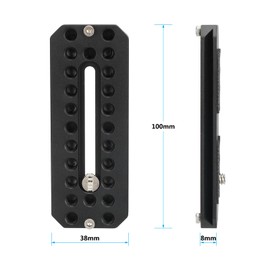 100mm Quick Release Baseplate Compatible with ARCA Swiss Have 1/4"-20 Mounting Screw for Camera Accessories - 3046