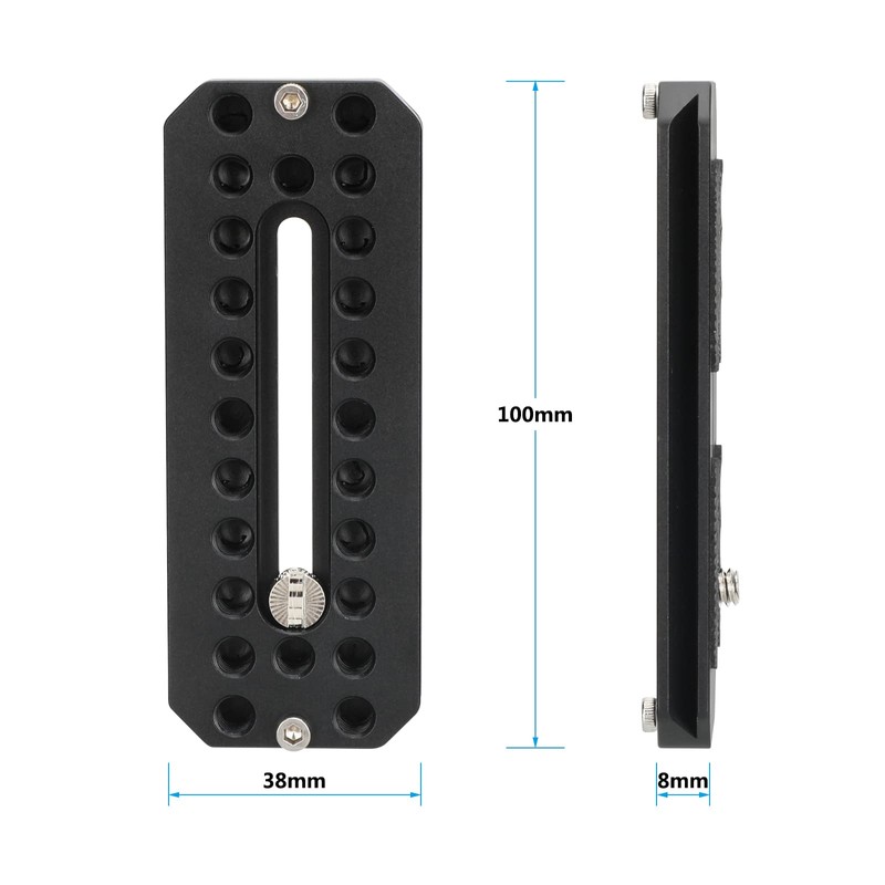 100mm Quick Release Baseplate Compatible with ARCA Swiss Have 1/4"-20
