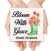 Spring Decor Farmhouse Bloom with Grace Wood Box Sign Spring
