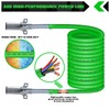 CheeMuii 7 Way Coiled Trailer Cord 12 FT Green ABS