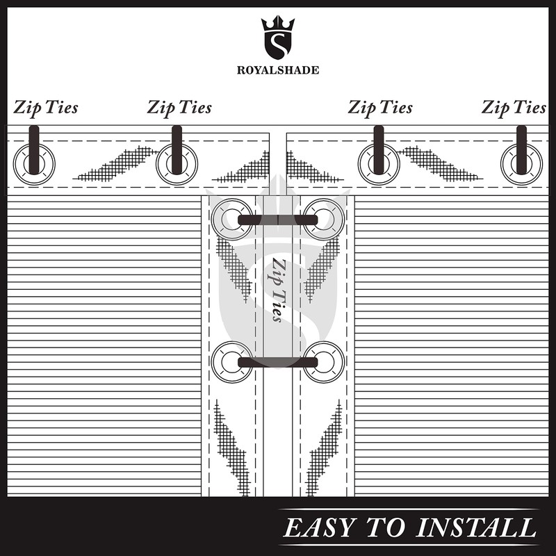 Royal Shade Privacy Fence Screen Sample Set Standard RSTAP0310