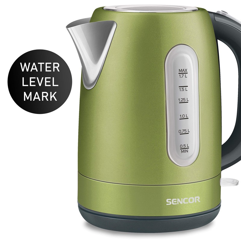 Sencor SWK1770GG 1.7L Stainless Steel Electric Kettle with Lid Safety