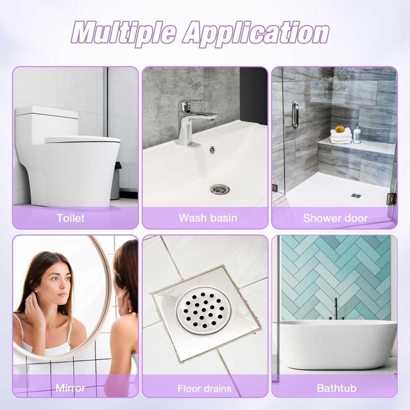 ALWZ-RDY Flushable Toilet Refills with 48ct, Fresh Flushable Toilet Brush