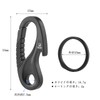 TISUR Titanium Carabiner Keychain with Titanium Key Ring, For Cars,