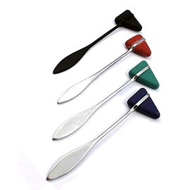 OdontoMed2011 4 Assorted Taylor Tomahawk Reflex Hammer for Examination Hammer ODM (RED-Blue-Green-Full Black)