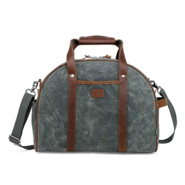 TSD Brand Stone Creek Waxed Canvas Weekender (Teal)